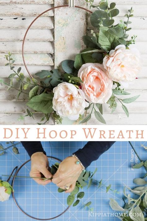 Bridesmaid Wreath, Diy Wreath Making, Flower Girl Wreaths, Hoop Wreaths, Floral Hoop Wreath, Diy Floral Wreath, New Front Door, Metal Wreath Frame, Indoor Wreath