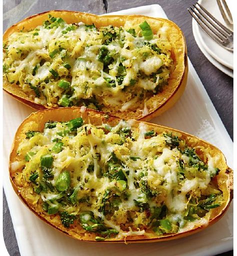 Spaghetti Squash Recipes Healthy, Broccolini Recipe, Spaghetti Squash Lasagna, Squash Lasagna, Low Calorie Dinners, Low Carb Meal Plan, Spaghetti Squash Recipes, Low Cal Recipes, Healthy Low Carb Recipes