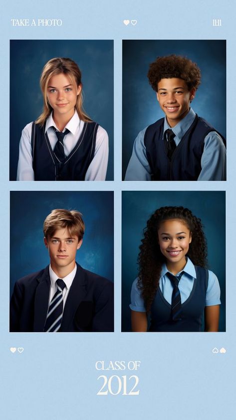 Blue yearbook photo collage, editable design | premium image by rawpixel.com / Tang Pretty Yearbook Pictures, Aesthetic Yearbook Photos, Yearbook Design Ideas, Hogwarts Yearbook, Digital Yearbook, Y2k Yearbook, Yearbook Aesthetic, Yearbook Idea, Magazine Cover Layout