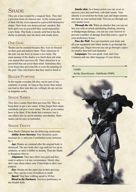 Dnd Custom Races, D&d Races Homebrew, Dnd Humanoid Races, Fantasy Race Ideas, Dungeons And Dragons Homebrew Races, Homebrew Dnd Race, Dnd 5e Races Homebrew, Homebrew Races Dnd, Dnd Hombrew Races