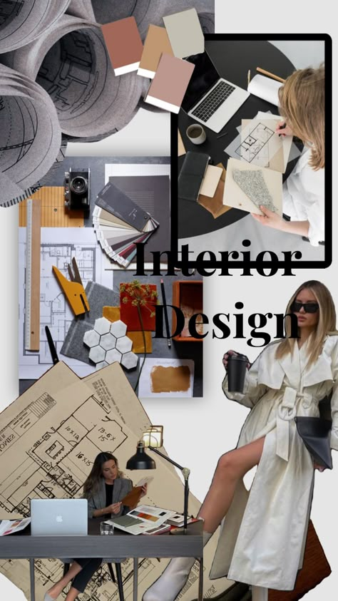 Interior design career mood board #interiordesignmoodboard #interiordesigner #interiordesign #careergirly #careervisionboard Interior Design Major, Interior Design Vision Board, Luxury Living Room Interior, Architecture Career, Interior Design Degree, Interior Design Portfolio Layout, Interior Design Jobs, Interior Design Career, Interior Design Principles