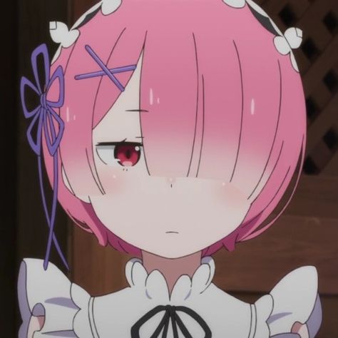 Re:zero Ram, Ram And Rem, Girl With Pink Hair, Anime Maid, Re Zero, Anime Drawings Tutorials, Dark Anime, An Anime, Cute Anime Couples