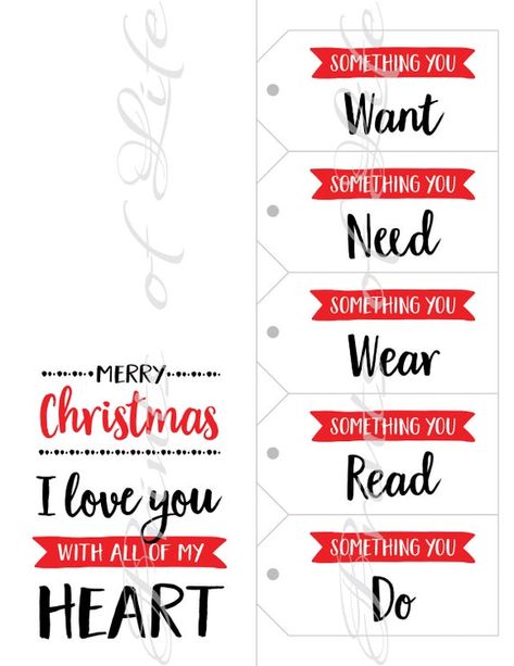 5 Gift Rule, 4 Gift Rule, 5 Senses Gift For Boyfriend, Want Need Wear Read, Five Senses Gift, Smell Gift, Cute Gift Tags, Date Night Gift, Date Night Gifts