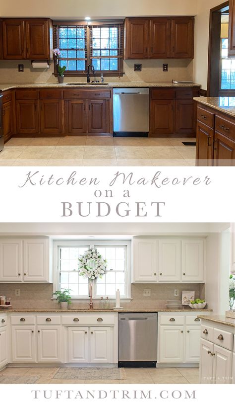 Kitchen Makeover On A Budget, Garden Hideaway, Kitchen Cabinets Before And After, Diy Kitchen Cabinets Makeover, Budget Kitchen Remodel, Kitchen Diy Makeover, Diy Kitchen Renovation, Diy Kitchen Remodel, Kitchen Remodel Inspiration