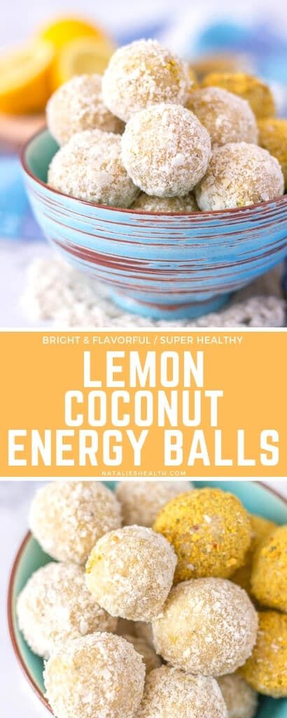 Lemon Balls, Lemon Snack, Coconut Energy Balls, Energy Bites Recipes, Coconut Balls, Energy Ball Recipe, Lemon Coconut, Protein Balls, Lemon Flavor