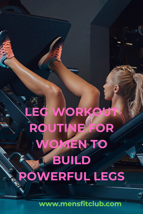 Step-by-step guide to a leg workout routine for women, featuring exercises like squats, lunges, leg presses, and glute bridges. The post highlights a comprehensive routine designed to tone and strengthen the legs, improve lower body endurance, and build lean muscle for a sculpted, strong look. Leg Workout For Athletes, Women Leg Day Workout Gym, Leg Workouts Women Gym, Leg Lifting Workout, Leg Toning Workouts At Home, Legday Workout Gym, Strong Legs Workout For Women, Leg Day Women Gym Workout Routines, Leg Workout At Gym