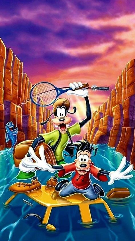 Goofy Movie Wallpaper, Wallpaper Film, Max Goof, Disney Cartoon Movies, A Goofy Movie, Goof Troop, Goofy Disney, Wallpaper Disney, Goofy Movie