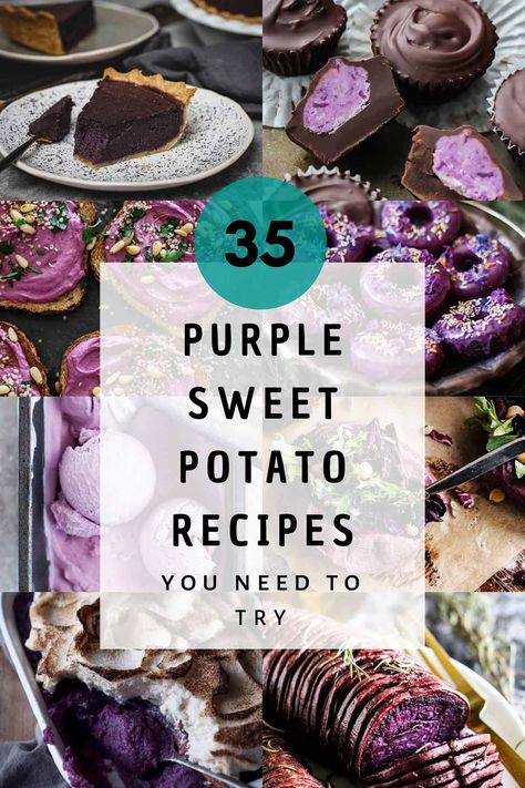 Okinawa Purple Sweet Potato, Okinawa Purple Sweet Potato Recipes, Purple Potato Fries, Okinawan Purple Sweet Potato Recipes, Ube Recipes Savory, Purple Yam Recipe Savory, Hawaiian Sweet Potatoes, Mashed Purple Potatoes, Recipes With Purple Sweet Potatoes