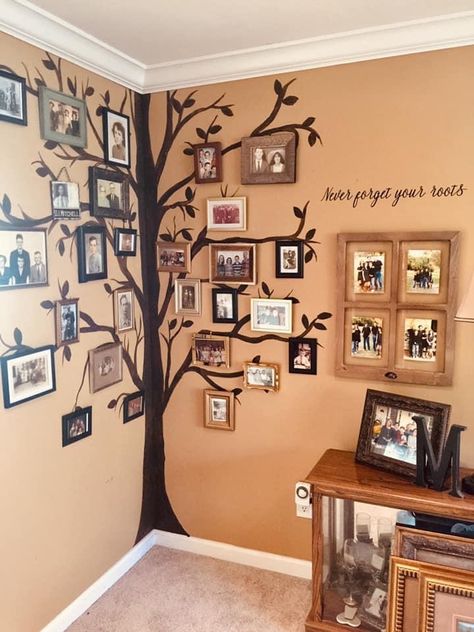 Family Tree Wall Painting, Art Prints For Walls, Tree Wall Painting, Family Tree Wall Decor, Art Decor Ideas, Prints For Walls, Family Tree Wall Art, معرض فني, Art For Walls