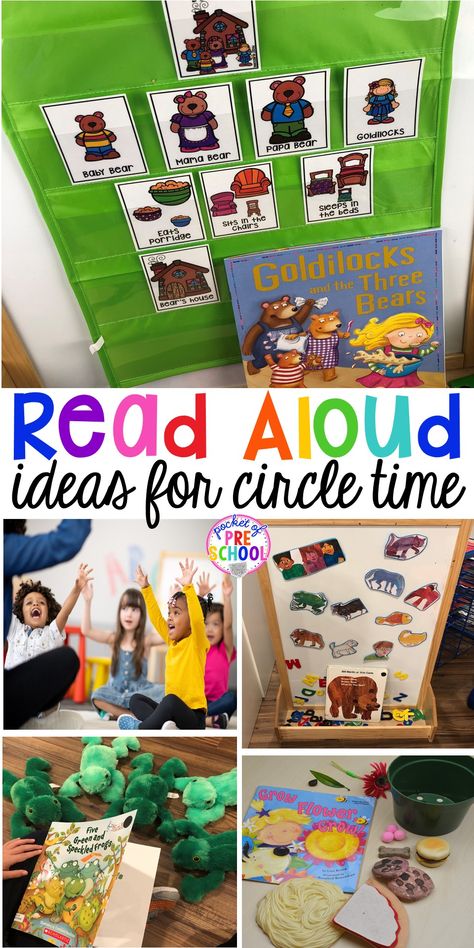 Circle Time Ideas, Preschool Circle Time Activities, Circle Time Games, Pocket Of Preschool, Circle Time Songs, Read Aloud Activities, Circle Time Activities, Preschool Circle Time, Preschool Rooms