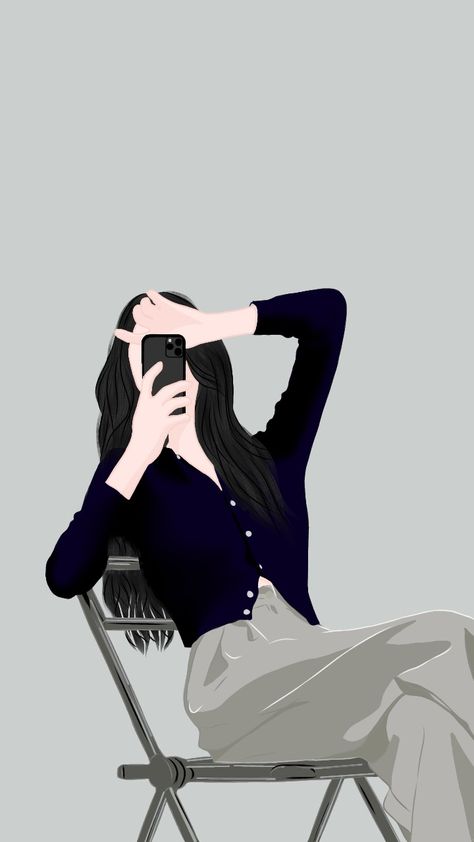 Aesthetic Profile Picture Cartoon, Profile Picture Cartoon, Aesthetic Profile Picture, Professional Illustration, Picture Cartoon, Aesthetic Profile Picture Cartoon Soft, Dp Girl, Girl Cool, Aesthetic Profile