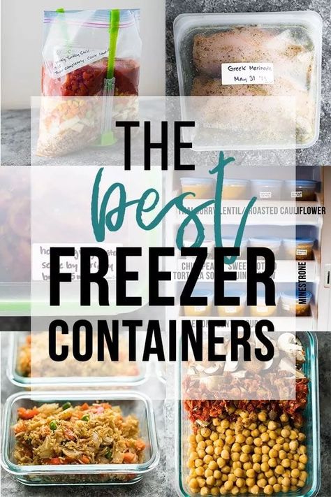 Freezer Casseroles, Sweet Peas And Saffron, Best Meal Prep Containers, Freezer Storage Containers, Freezing Food, Slow Cooker Freezer Meals, Freezable Meals, Crock Pot Freezer, Best Meal Prep