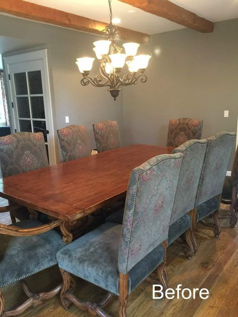 Dining Rooms 2023, Modern Traditional Dining Table, Update Dining Room, Dining Room Upholstered Chairs, Updated Traditional Dining Room, Modern Vs Traditional, Traditional Dining Room Furniture, Old Dining Room, Formal Dining Room Table