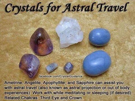 Crystals for astral travel, literal or metaphysical Crystals For Healing, Crystal Power, Out Of Body, Astral Projection, Astral Travel, Crystal Therapy, Crystal Healing Stones, Rocks Crystals, Crystals Healing