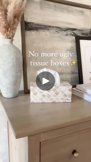 Diy Tissue Holder, Paint Baking Soda, Tissue Box Diy, Diy Bff, Household Crafts, Yard Sale Finds, Paint Tips, Diy For The Home, Easy Craft Ideas