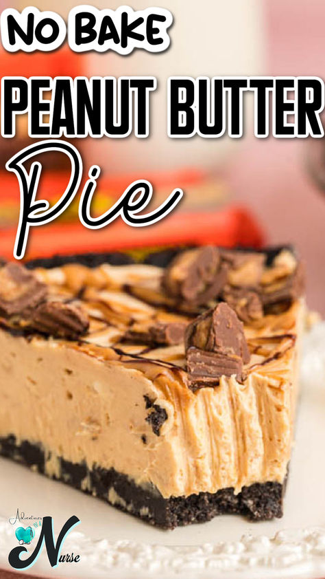 Craving a delightful summer dessert that's easy to make and doesn't require turning on the oven? Try this No-Bake Peanut Butter Pie! With a creamy, rich peanut butter filling and a crunchy graham cracker crust, it's the perfect treat to cool down on hot days. Chocolate Bottom Peanut Butter Pie, Easy Reeses Pie, Choc Peanut Butter Pie No Bake, No Bake Pb Pie, Peanut Butter Pie With Pudding, Chocolate Peanut Butter Crunch Pie, Peanut Butter Pie With Cream Cheese, Easy Pies To Make With Graham Cracker Crust, Easy Peanut Butter Pie No Bake Cool Whip