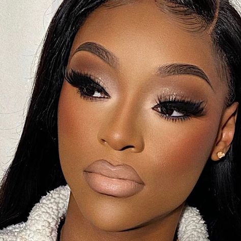 Black Bridal Makeup, Makeup Tips Eyeshadow, Maquillage Yeux Cut Crease, Dewy Makeup Look, Fresh Face Makeup, Face Beat Makeup, Brown Girls Makeup, Natural Glam Makeup, Makeup For Black Skin