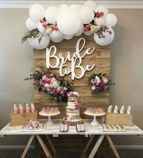 Rustic Bridal Shower Ideas | Bridal Shower 101 Bridal Shower Inspo, Bridal Shower Decorations Diy, Simple Bridal Shower, Bridal Shower Backdrop, Bridal Shower Planning, Bridal Shower Tables, Bride Shower, Wedding Shower Decorations, Bridal Shower Inspiration