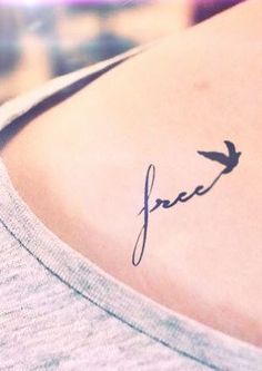 14 Oh-So-Tiny Tattoos We Love  The delicate designs that will even make the tattoo-averse rethink ink. Free Bird Tattoo, Small Bird Tattoos, Wörter Tattoos, Vogel Tattoo, Halloweenský Makeup, Cage Tattoos, Bird Tattoo Wrist, Bone Tattoos, Strength Tattoo