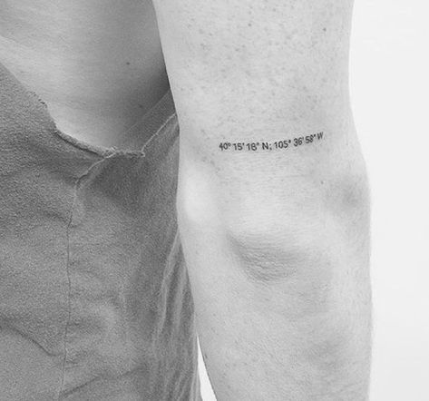 Grandpa Tattoo, Coordinates Tattoo, Phrase Tattoos, Taurus Tattoos, Writing Tattoos, Text Tattoo, Cute Tiny Tattoos, Discreet Tattoos, Dainty Tattoos