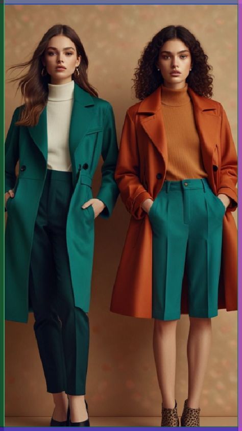 Color Coordinated Outfits, Color Wheel For Clothes, Coordinated Outfits, Coordinates Outfits, Fashion Show Poster, Colour Combinations Fashion, Color Combos Outfit, Color Blocking Outfits, Color Combinations For Clothes