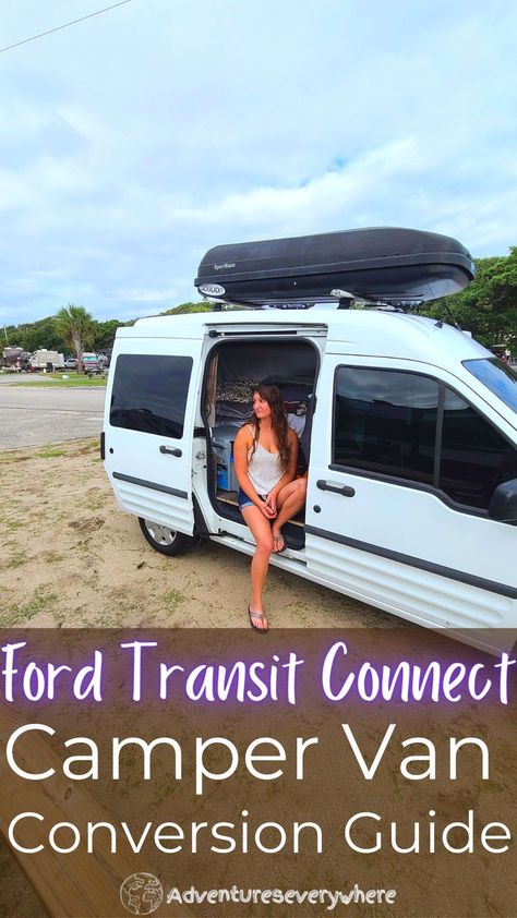 Ford Transit Connect Van Conversion, Small Ford Transit Camper Conversion, Ford Transit Connect Conversion, Transit Connect Conversion, Ford Connect Camper Conversion, Transit Connect Camper Conversion, Van Conversion Floor Plans, Ford Transit Van Conversion, Mini Camper Van