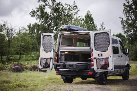 Bullwinkle - Outside Van Low Roof Van Conversion, Offroad Van, Sprinter Camper Conversion, 4x4 Mercedes, Van Conversion Layout, Van Builds, Camper Box, Conversion Vans, Mercedes Camper