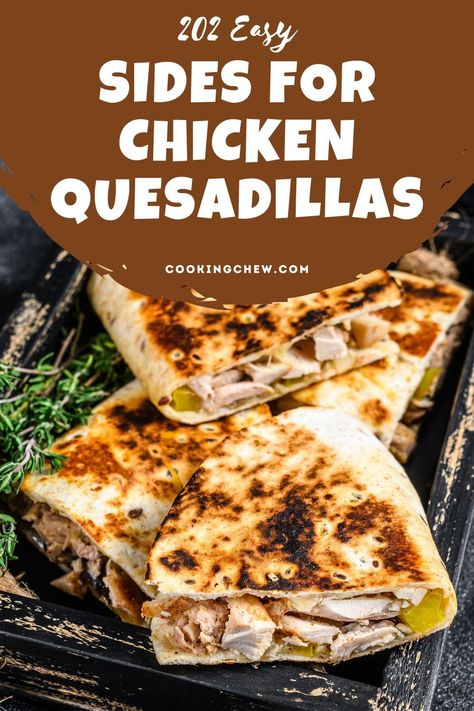 Hey there, fellow quesadilla lover! I'm so glad you're here because I'm about to share some of the best sides to serve with chicken quesadillas! Plus read on for tips for what to buy at the store for the EASIEST sides too! Sides To Go With Quesadillas, Sides For Quesadillas Dinners, Sides With Quesadillas, What To Serve With Quesadillas, Quesadilla Side Dish, Sides For Quesadillas, Quesadilla Sides, Easy Sides For Chicken, Chicken Quesidillas