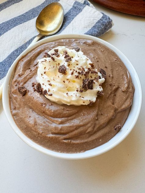 Hard Boiled Egg Chocolate Pudding High Protein Chocolate Pudding, Boiled Egg Chocolate Pudding, Hard Boiled Egg Chocolate Pudding, Boiled Egg Pudding, Hard Boiled Egg Pudding, High Protein Pudding Recipe, Low Calorie Chocolate Pudding, Aip Sweets, Healthy Puddings