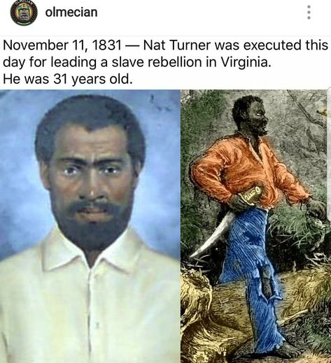 Nat Turner, African History Truths, African American History Facts, Black Fact, Black Consciousness, History Education, Black Knowledge, Stay Woke, Historical Facts