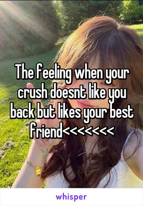 The feeling when your crush doesnt like you back but likes your best friend<<<<<<< He Doesn't Like Me, Soulmate Manifestation, Backstabbing Friends, When You Like Someone, Crush Stuff, Best Friend Dates, When Your Crush, Badass Girl, When Your Best Friend