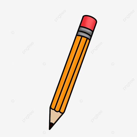 School Stuff Drawing, Pencil Easy Drawings, Drawing Of Pencil, Drawing Of A Pencil, Pen Drawing Easy, Pencil Illustration Art, Pencil Clip Art, Pencil Images, Pen Pictures