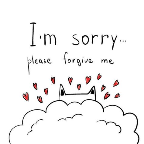 Sorry Message To Boyfriend, Sorry Message For Boyfriend, Cat With Hearts, Apology Quotes, Cute Sorry, Im Sorry Quotes, Ways To Say Sorry, Sorry Card, Apology Cards