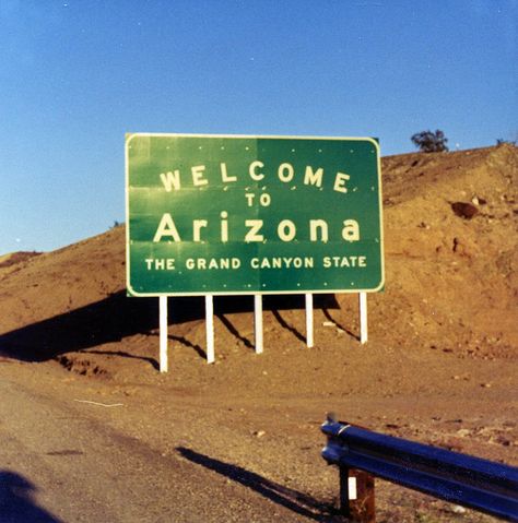 Michael Karas- I picked this picture because it reminds me of when Taylor went to Arizona to find a new life Arizona Sign, Arizona Aesthetic, Arizona Living, Living In Arizona, Arizona Road Trip, Yennefer Of Vengerberg, State Of Arizona, Au Pair, Arizona Desert