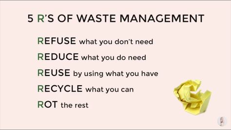 5rs Of Waste Management, English Dress, Dont Need You, Waste Management, Study Skills, Need You, Zero Waste, My Saves, Memes