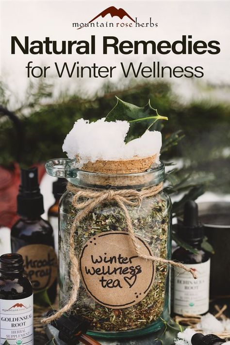 Natural remedies for winter wellness are easy to make and handy to have around for those moments when our immune systems need extra support. These time-tested formulas have been Mountain Rose Herbs’ favorites for a long time and make wonderful additions to your home apothecary.⁠ ⁠ Stay well out there, friends!⁠ Herbal Diy, Winter Health, Home Apothecary, Throat Spray, Herbal Remedies Recipes, Mountain Rose Herbs, Mountain Rose, Winter Wellness, Herbal Recipes