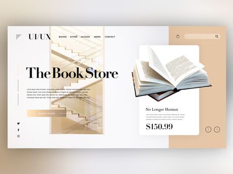 📖Book Store Website ｜Daily Ui Design by Kenichi Kuroda Bookstore Website Design, Book Store Website, Bookstore Website, Web Design Books, Logo Design Women, Best Landing Page Design, Web Design Websites, Speculative Design, Publishing Design