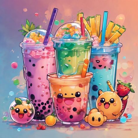 Introducing our stunning array of Colorful Bubble Teas - a visual feast for bubble tea enthusiasts! This captivating artwork showcases meticulous Boba Tea Art and a playful Bubble Tea Drawing, resulting in an enchanting Boba Tea Aesthetic. Elevate your space with this unique and eye-catching piece that adds a splash of personality to any setting. Perfect for expressing your love for bubble tea and brightening up your surroundings. #BubblesDrawing Boba Drawings, Boba Tea Drawing, Bubble Tea Drawing, Boba Tea Art, Aesthetic Bubbles, Boba Tea Aesthetic, Among Us Drawing, Bubble Tea Aesthetic, Boba Kawaii