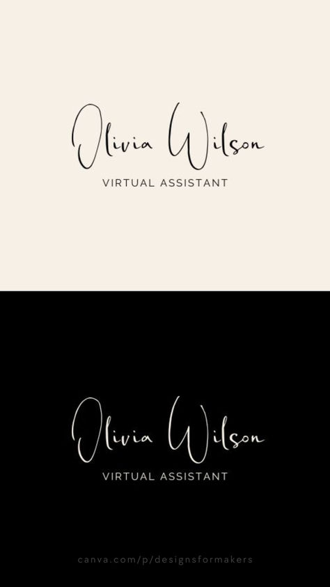 Beige Black Simple Handwritten Minimalist Virtual Assistant Logo Virtual Assistant Logo, Modern Branding Design, Etsy Shop Branding, Minimalist Logos, Handwritten Typography, Free Logo Design, Etsy Branding, Shop Branding, Logo Unique