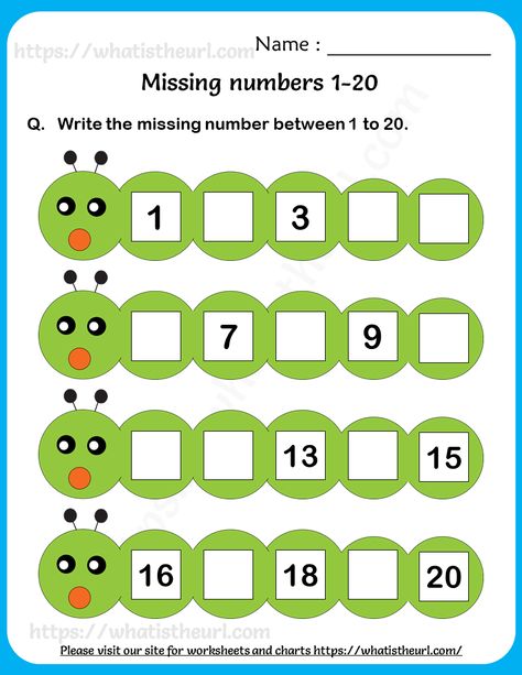 Missing Number Worksheets, Number Worksheets Kindergarten, Numbers Worksheet, Math Addition Worksheets, Mathematics Worksheets, Preschool Math Worksheets, Kids Worksheets Preschool, Numbers Kindergarten, 1st Grade Math Worksheets