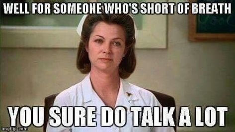 Twenty-Nine Spicy And Questionable Medical Memes - Memebase - Funny Memes Nurse Ratchet, Cna Humor, Radiology Humor, Nurse Ratched, Hospital Humor, Medical Memes, Nursing Fun, Nurse Jokes, Nurse Things