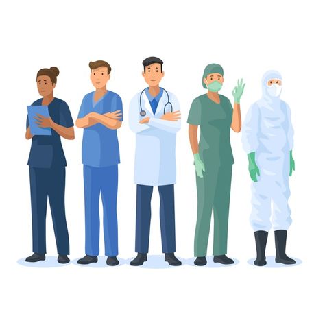 Doctors and nurses team Free Vector | Free Vector #Freepik #freevector #people Nurse Drawing, Nurse Team, Doctor Shows, Medical Posters, Medical Wallpaper, Medical Illustration, Good Mental Health, People Illustration, Doctor Medical