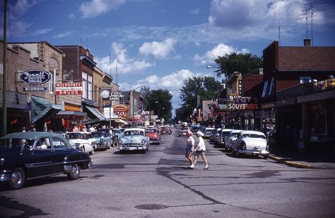 images of oklahoma small towns | Small town USA in the mid 1950's. Main Street Small Town, Kodachrome Photos, 1950s Nostalgia, 1950s Life, 1950s Cars, Life In The 1950s, 1950s Photos, Small Towns Usa, Small Town America