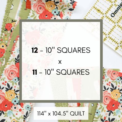 Easy Quilt Patterns Free, Beginner Quilt Tutorial, Layer Cake Patterns, Layer Cake Quilt Patterns, Quilting Math, Patchwork Quilting Designs, Quilt Size Chart, Quilt Blocks Easy, Cake Quilt