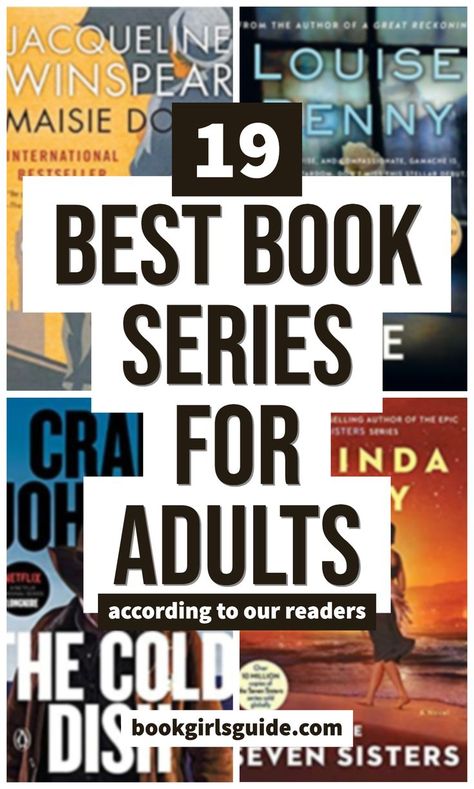 Do you love following your favorite characters though many books in a series? Our readers voted and 19 best book series accross different genres rose to the top. From mysteries to historical fiction, we think every reader can find their next great read on this list. Best Mystery Series, Mystery Books Worth Reading, Best Book Series, Reese Witherspoon Book, Best Mystery Books, Best Fiction Books, Detective Books, Books To Read For Women, Detective Series