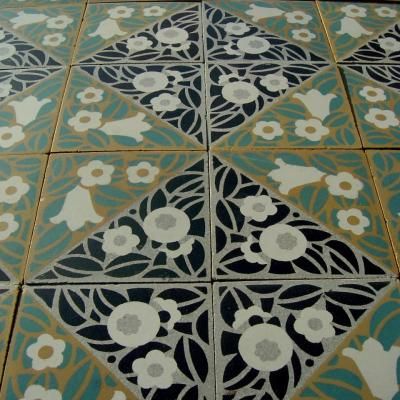 1920s Bathroom Tile, 1920s Tile, 1920s Bathroom, 1920s Kitchen, French Tile, Art Deco Floor, Terrazzo Floor, Art Deco Tiles, Antique Flooring