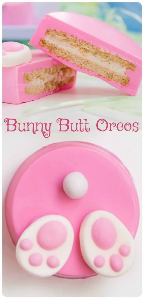 Easter Oreo Cookie Pops, Easy Easter Desserts With Peeps, Cute Easter Snack Ideas, Easter Treat Ideas For Kids, Oreo Puck Ideas, Easter Baking Ideas For Kids, Easter Cake Pops Easy, Easter Treats To Make And Sell, Bunny Themed Desserts