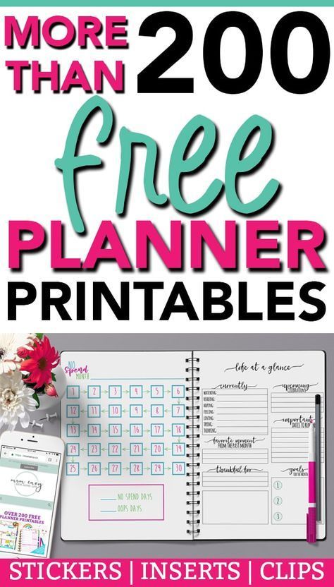 Mom Planner Printables Free, Free Planner Inserts, Happy Planner Free Printable, Planer Organisation, Happy Planner Printables, Free Printables Organization, Free Planner Printables, To Do Planner, Happy Planner Ideas