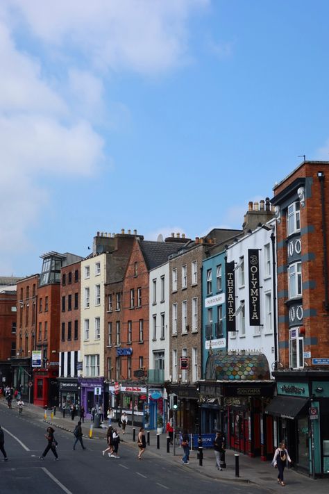 Street of Dublin, Ireland Dublin Aesthetic, Dublin Neighborhoods, Dublin Film Photography, On Dublin Street, University College Dublin, Spiderman Poses, Dublin Street, Trinity College, O'connell Street Dublin