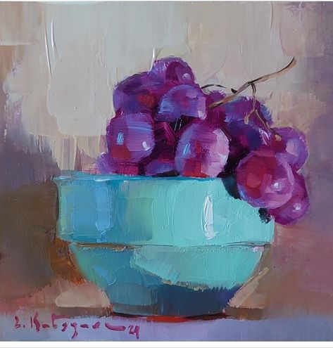 Abstract Still Life Painting Acrylics, Purple Acrylic Painting Ideas, Still Life Pastel Drawing, Still Life Painting Ideas, Fruit Painting Acrylic, Fruits Oil Painting, Oil Pastel Still Life, Still Life Inspiration, Still Life Painting Acrylic